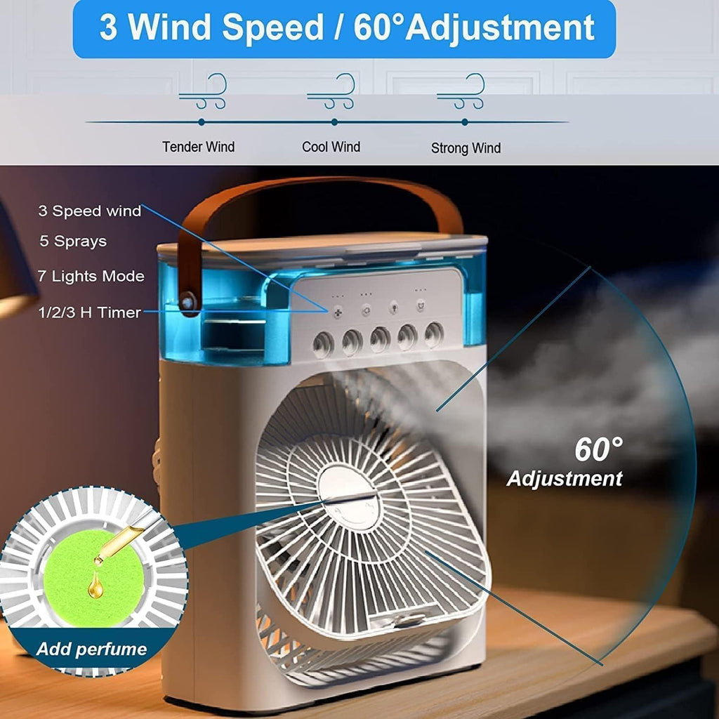 COOLMIST – Refroidisseur d'air portable pour la maison, le bureau et les voyages