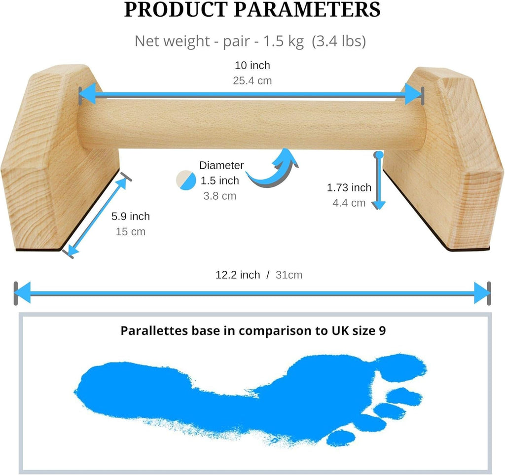 Barres de Calisthénie – Supports de Pompes en Bois Solides