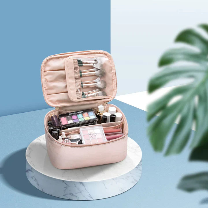 Skanto | Organisateur de maquillage pratique pour les voyages | Avec compartiments et séparateurs