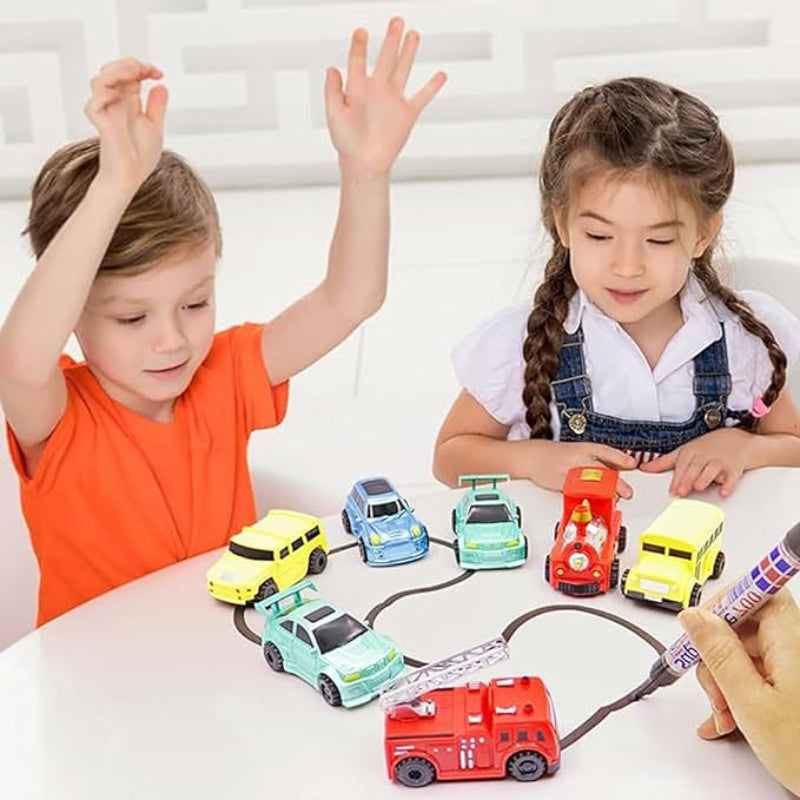 Voiture jouet pour enfants avec suivi de ligne | Jouet éducatif interactif | Créatif & sans écran