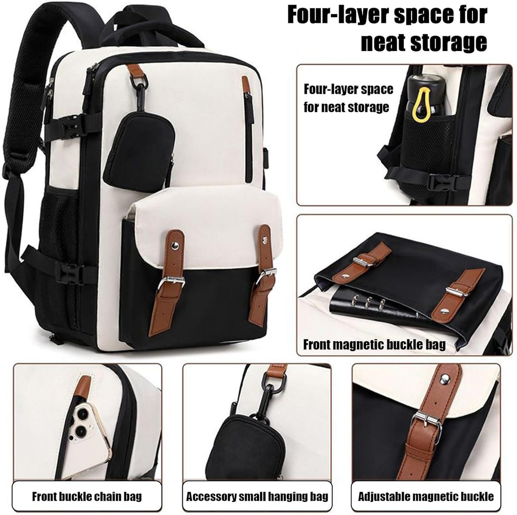 Sac à dos de voyage à grande capacité, imperméable et extensible – Elorio