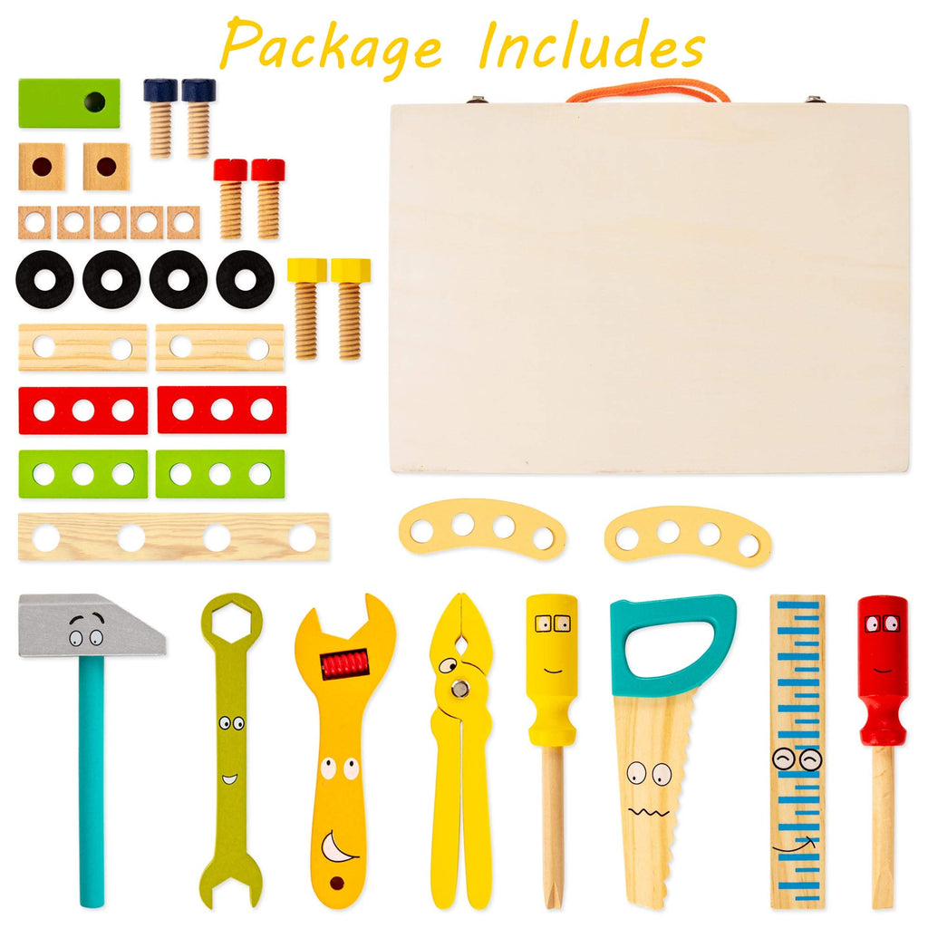 Coffre à Outils en Bois pour Enfants - Créatif et Éducatif
