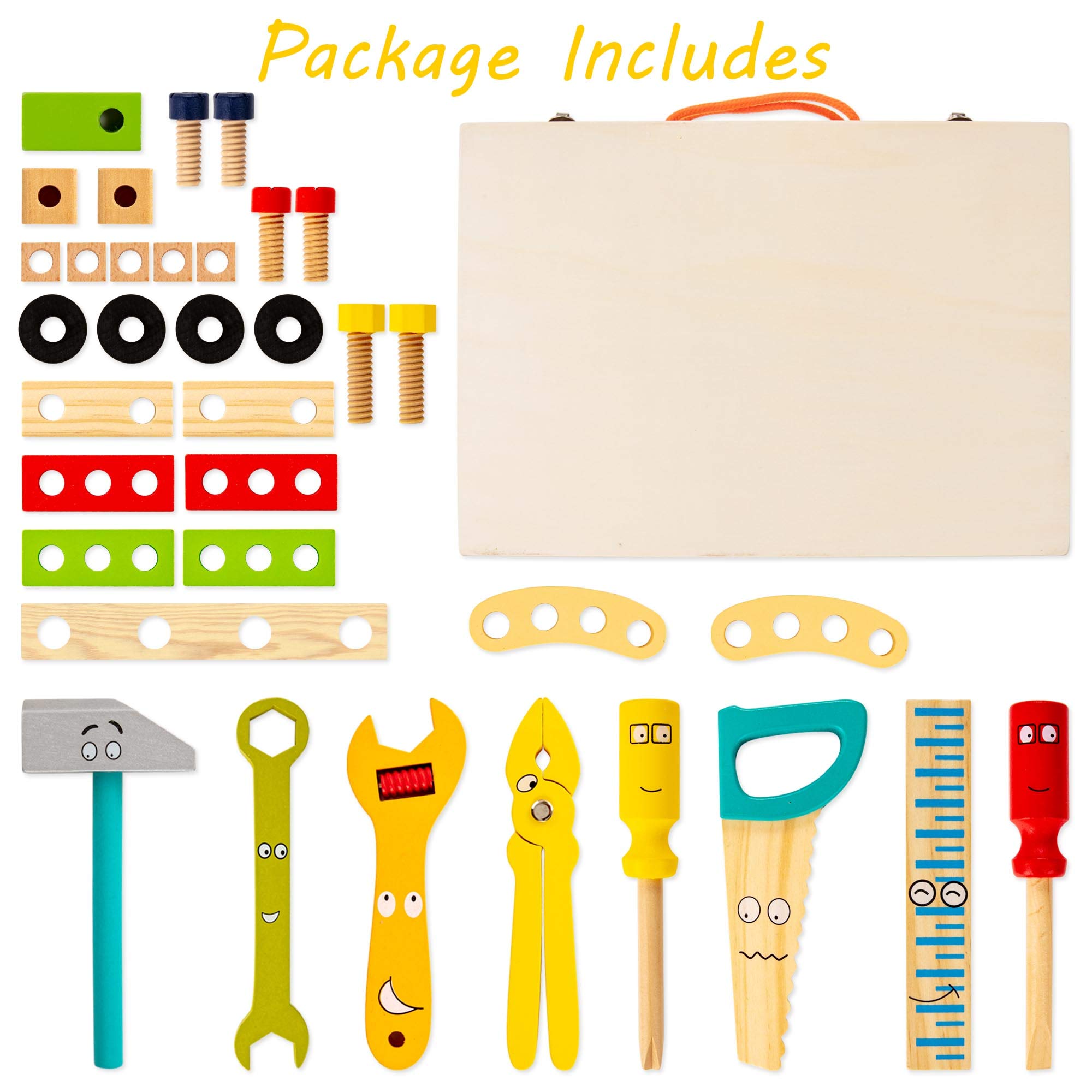 Coffre à Outils en Bois pour Enfants - Créatif et Éducatif