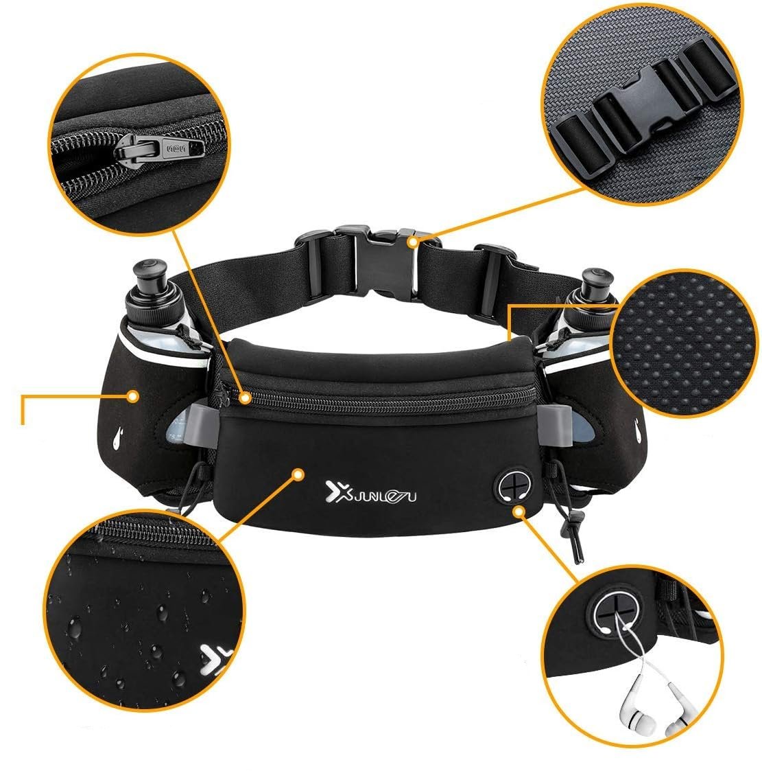 Skanto | Ceinture de course avec bouteille d'eau – Confort & style