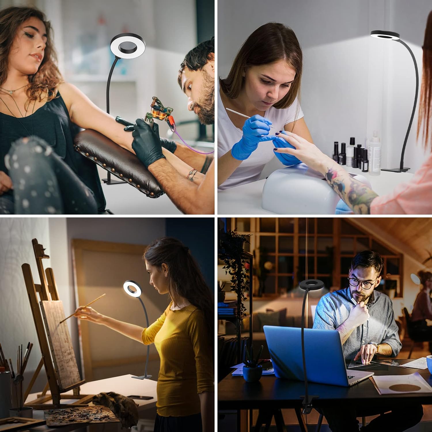 3 modes de couleur de la lampe de bureau LED avec bras flexible en forme de cygne – Selvara (1+1 GRATUIT)