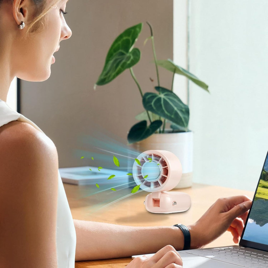 Ventilateur portable pliable à main avec affichage LED 100 vitesses