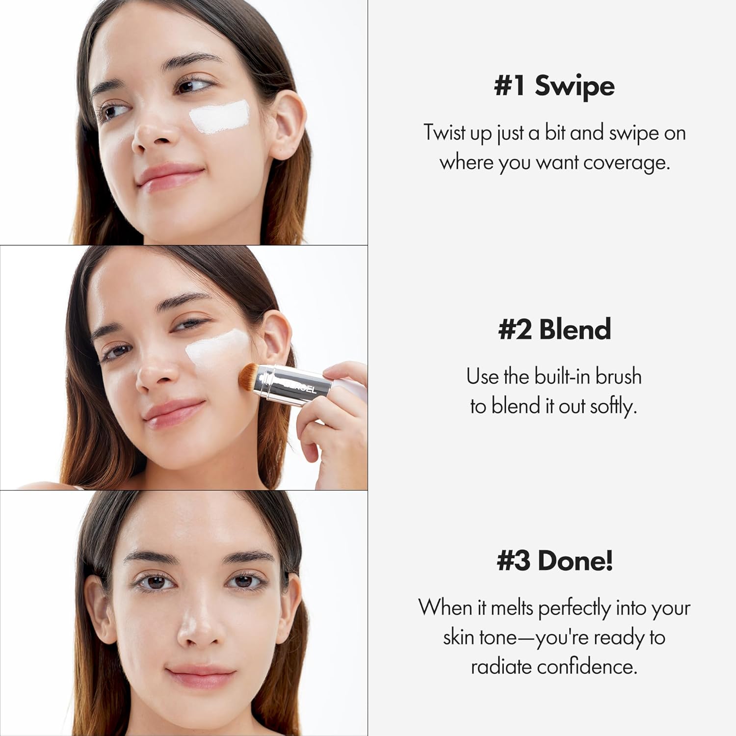 1+1 GRATUIT | GlowMorph™ | Teint parfait sans recherche de couleur | Fond de teint intelligent avec pinceau