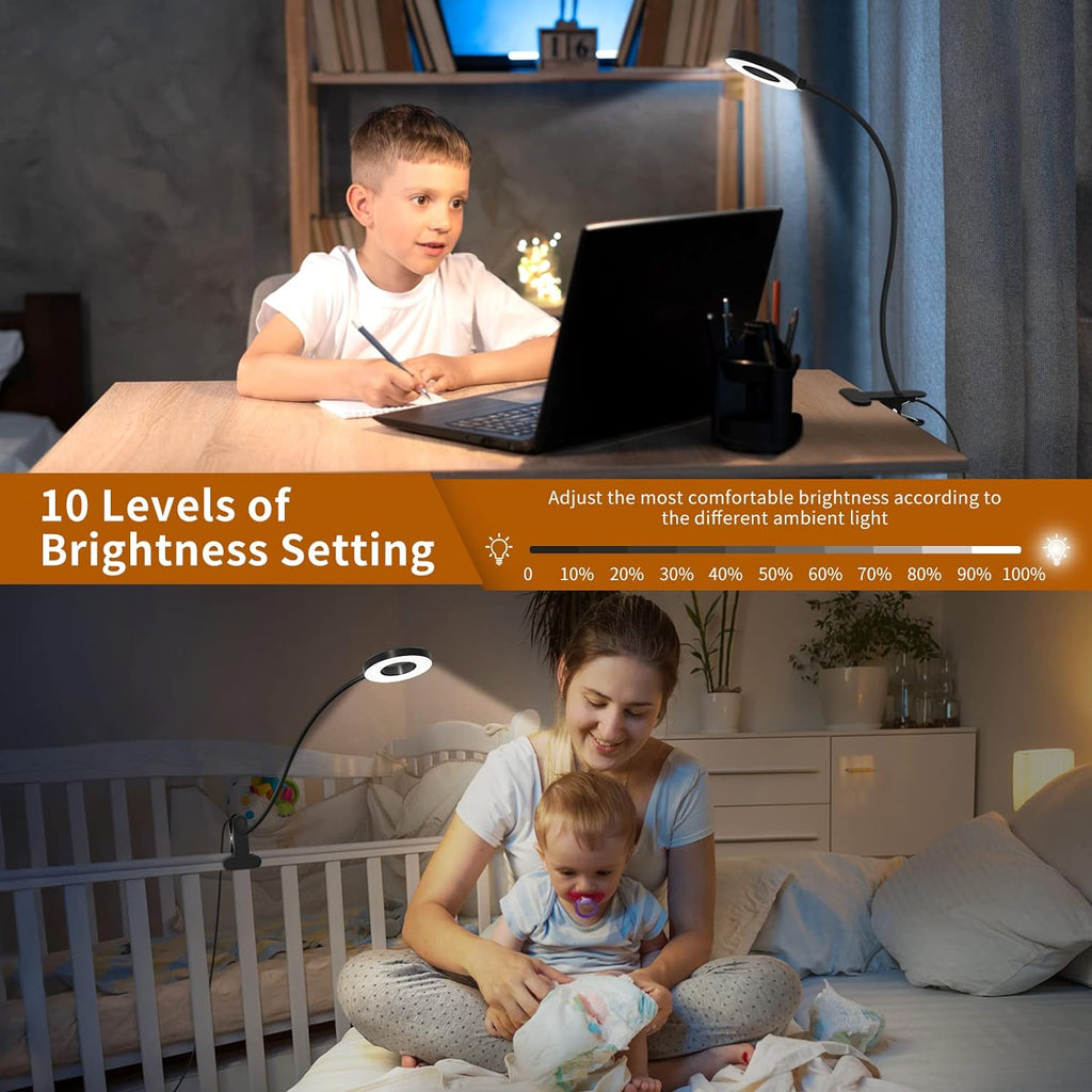 3 modes de couleur de la lampe de bureau LED avec bras flexible en forme de cygne – Selvara (1+1 GRATUIT)