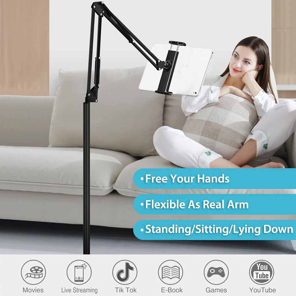 Support réglable pour téléphone et tablette 360° sur le sol – Movira