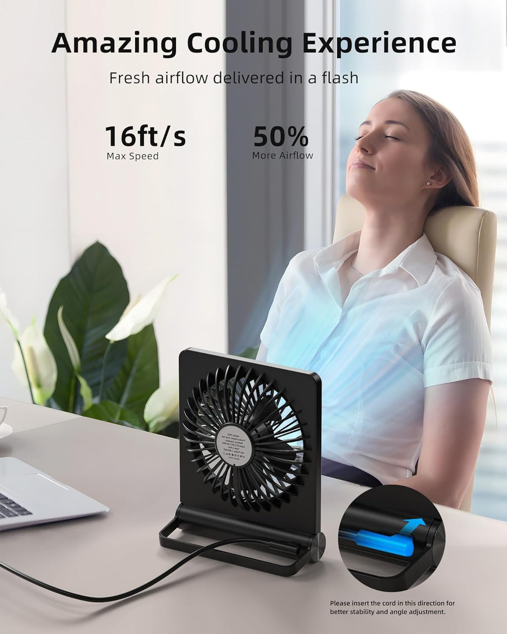 Ventilateur de Table Ultra Silencieux Starker Wind