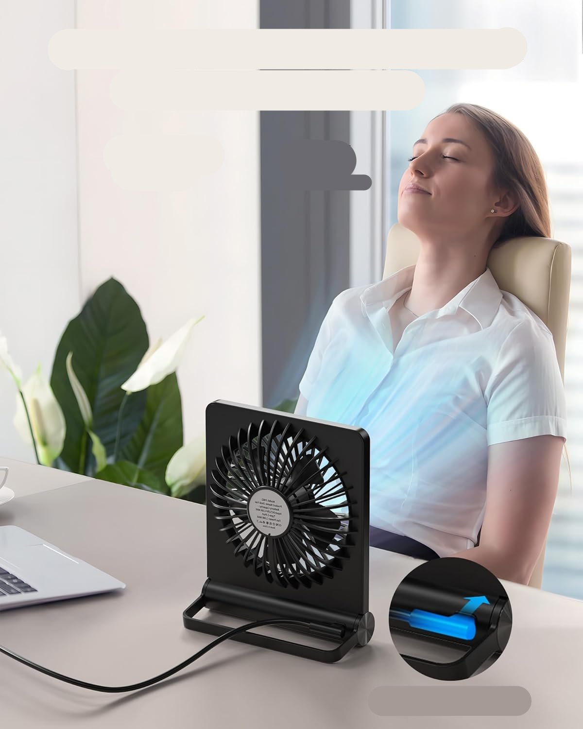 Ventilateur de table ultra léger pour vent fort