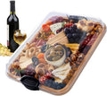 Plateau de service en bambou pour charcuterie avec couvercle – Savorya
