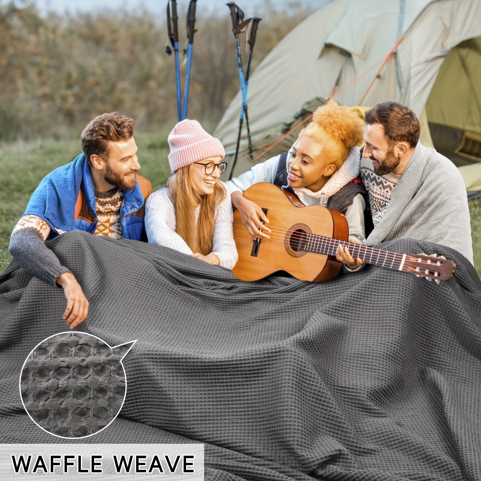 CLOUDWEAVE – Couverture légère en waffle pour un confort douillet toute l'année