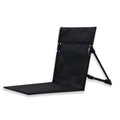 Chaise pliante en aluminium léger avec coussin noir