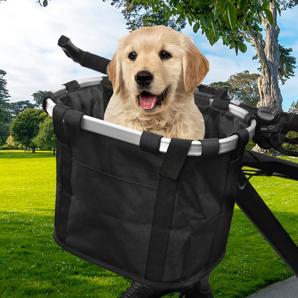 Panier de vélo pliable – Haute capacité et solide capacité de charge pour vélos et animaux
