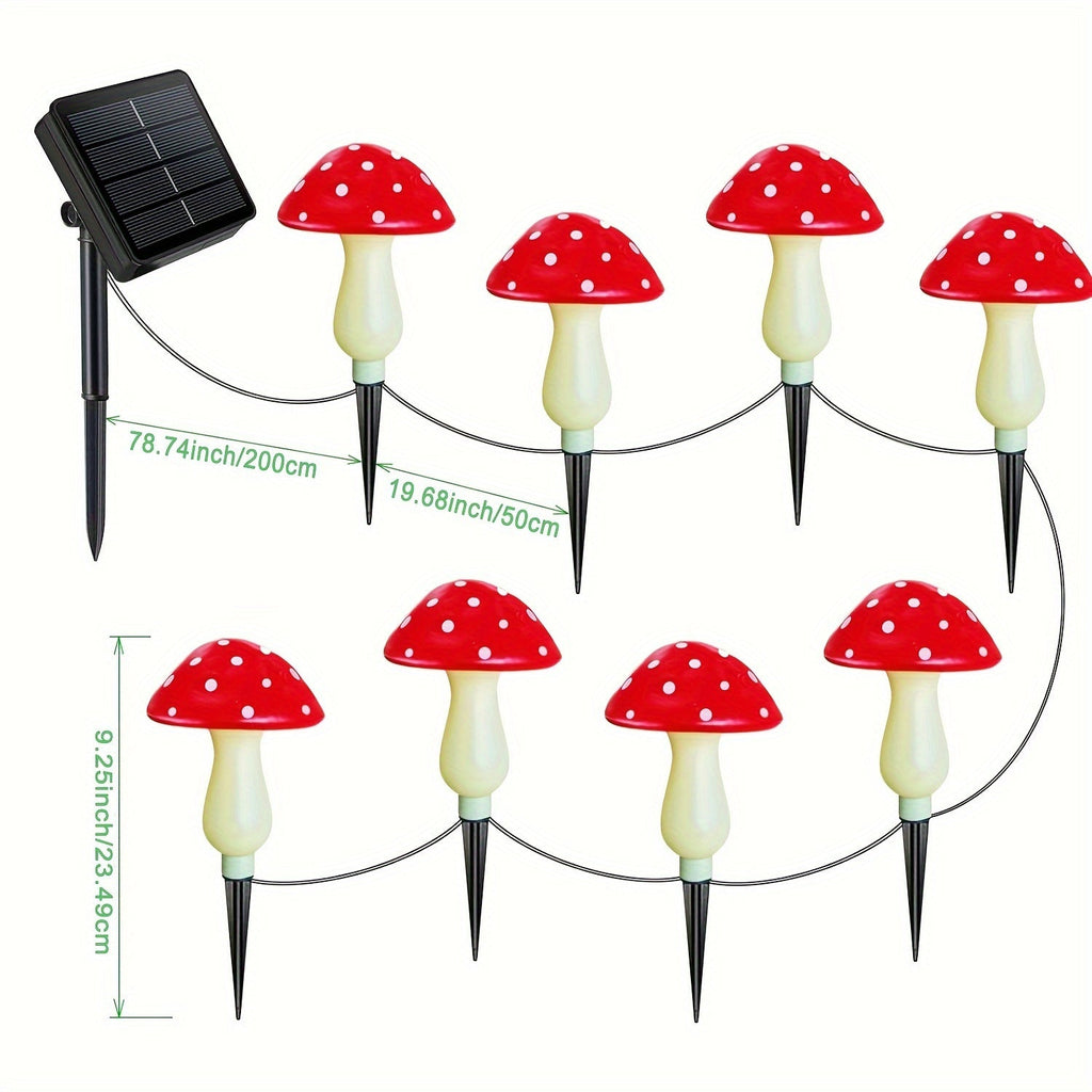 Champignons Magiques de Jardin - Éclairage Ludique pour l'Extérieur