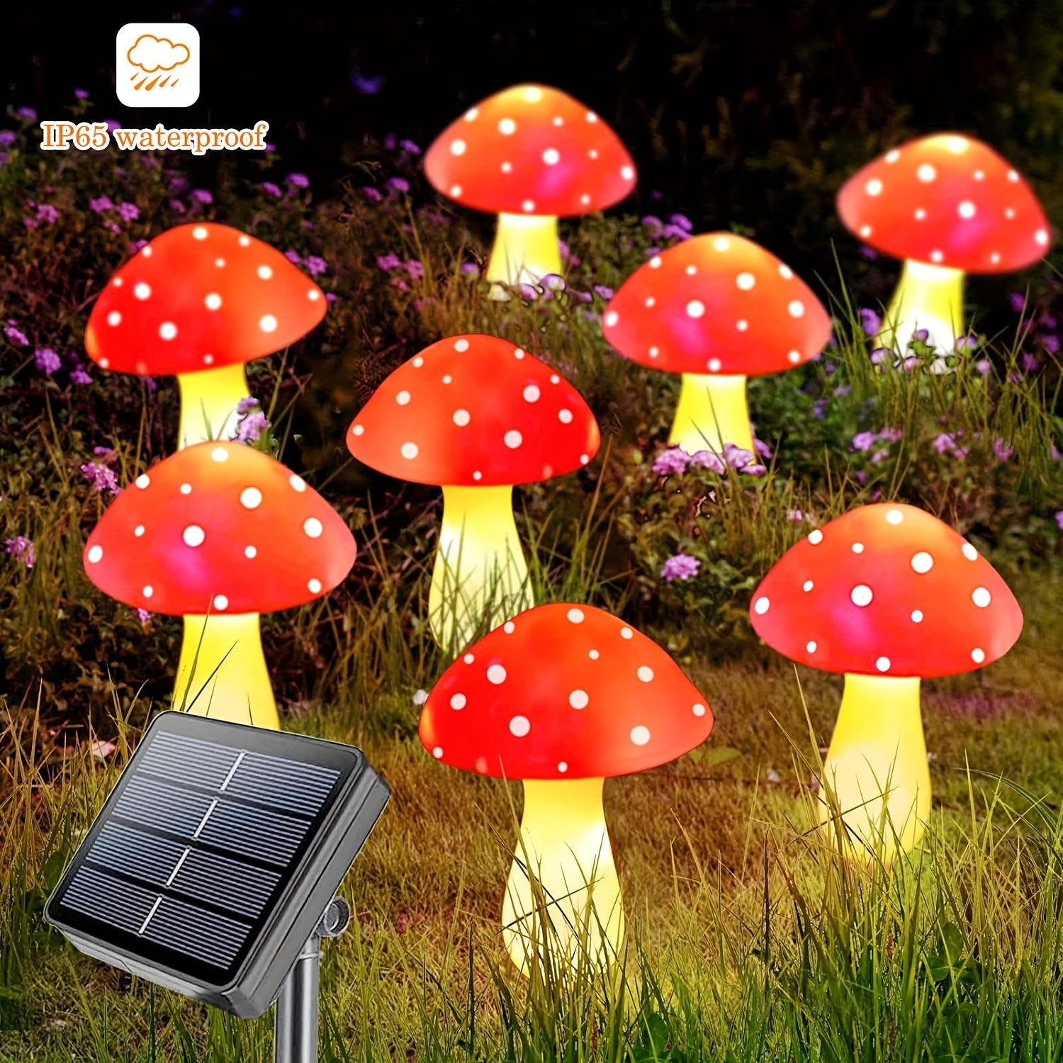 Champignons Magiques de Jardin - Éclairage Ludique pour l'Extérieur