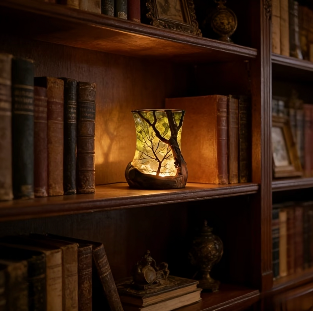WaldLicht™ | Lampe d'ambiance LED avec projection d'ombre d'arbre