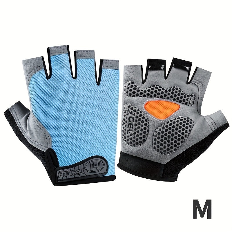 ATHLETIQ - Gants légers d'extérieur à demi-doigts pour hommes et femmes