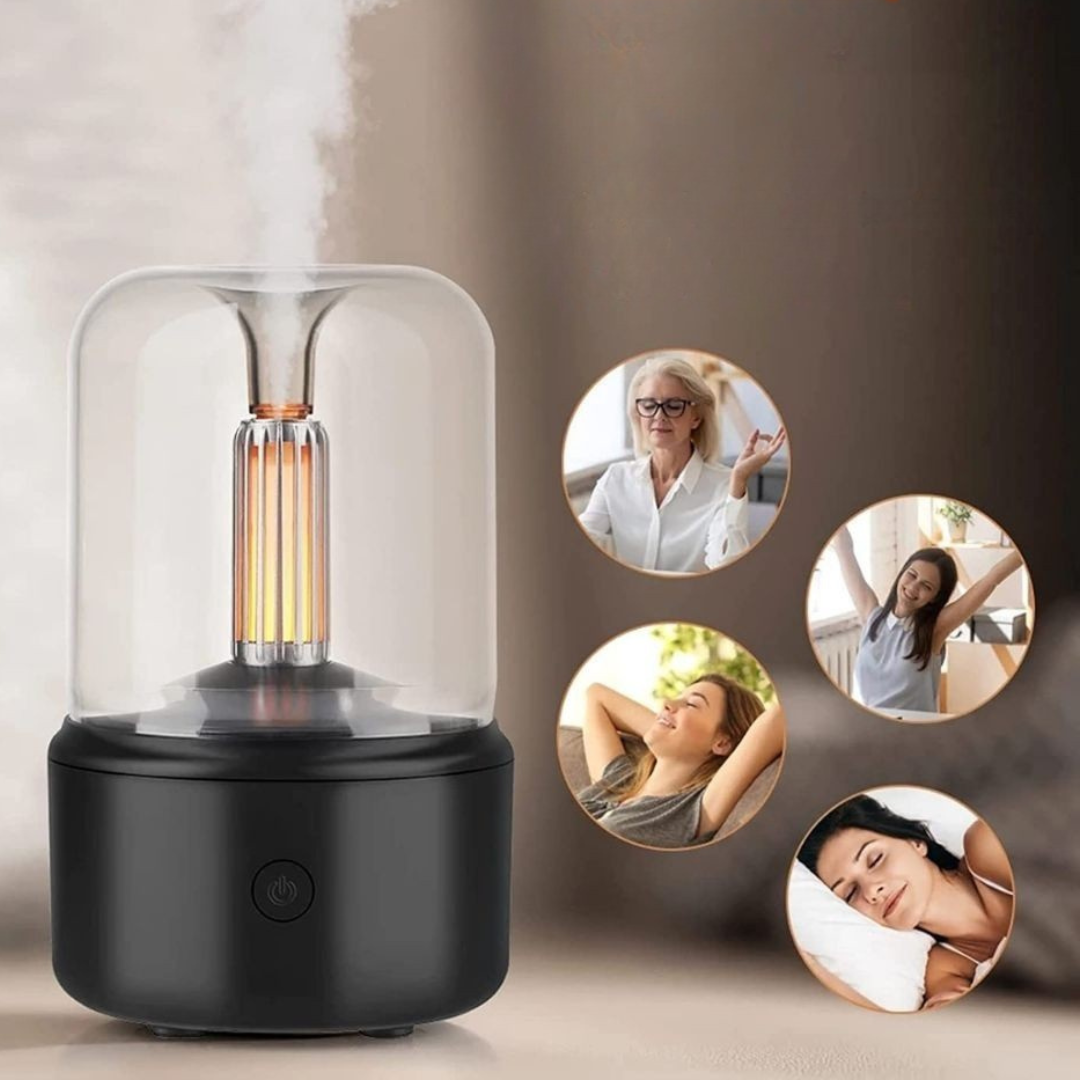Diffuseur d'Arome Portable Nébuliseur Huile Essentielle Humidificateur d'Air