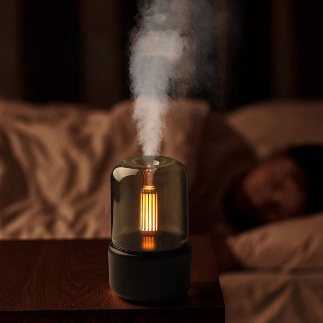 Diffuseur d'Arome Portable Nébuliseur Huile Essentielle Humidificateur d'Air