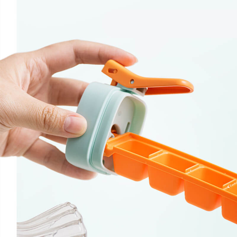 1+1 GRATUIT | FrostPulse™ | Moule à glaçons avec bouton – Hygiénique, facile à retirer & gain de place