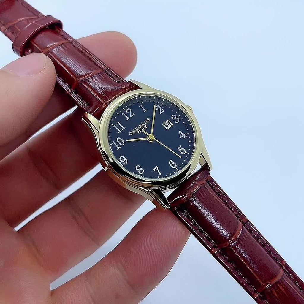 Skanto | Montre Élégante pour Femme - Montre Carrée avec Bracelet en Similicuir | Cadeau Parfait pour Elle
