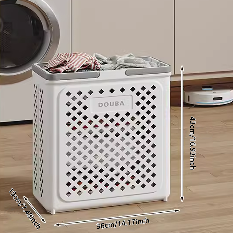 Panier à linge grande capacité avec roues, pliable