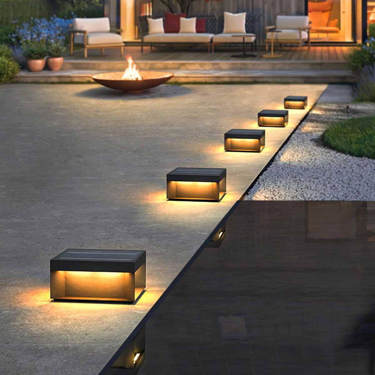 Lampe de Poste Solaire d'Extérieur - Étanche IP65