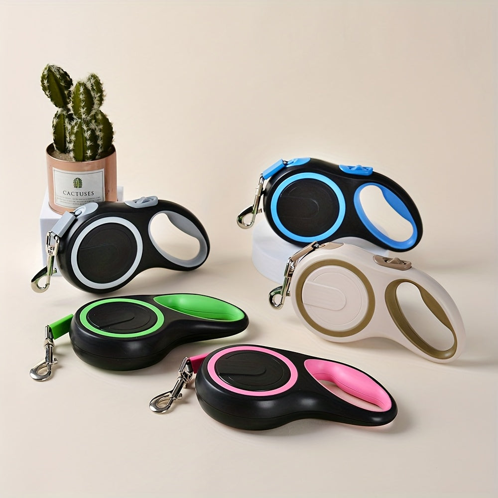 Laisse Rétractable Ajustable pour Chiens – Durable et Facile à Utiliser pour Chiens Moyens et Grands