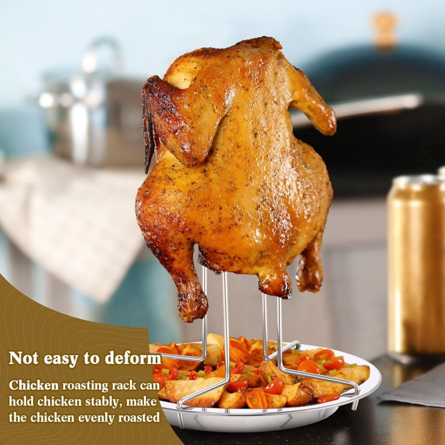 ROASTSPIRE – Support vertical pour rôtir le poulet pour une cuisson croustillante et uniforme