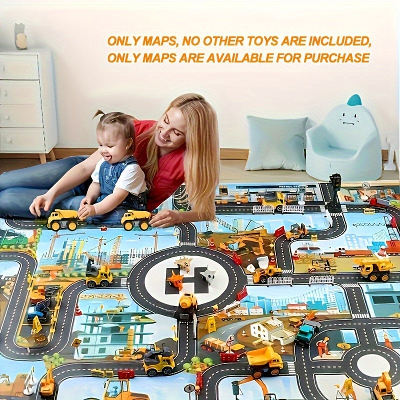 Tapis de Jeu Construction et Aventure – Pour Petits Explorateurs et Joueurs Créatifs