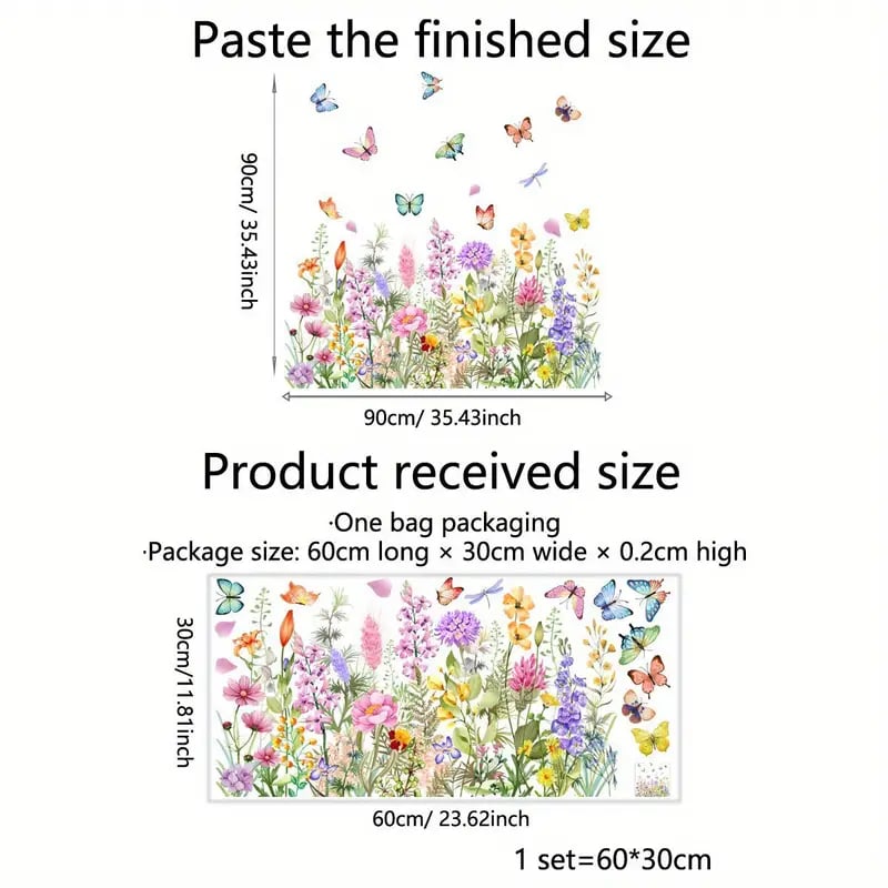 Autocollants de fleurs pour fenêtres