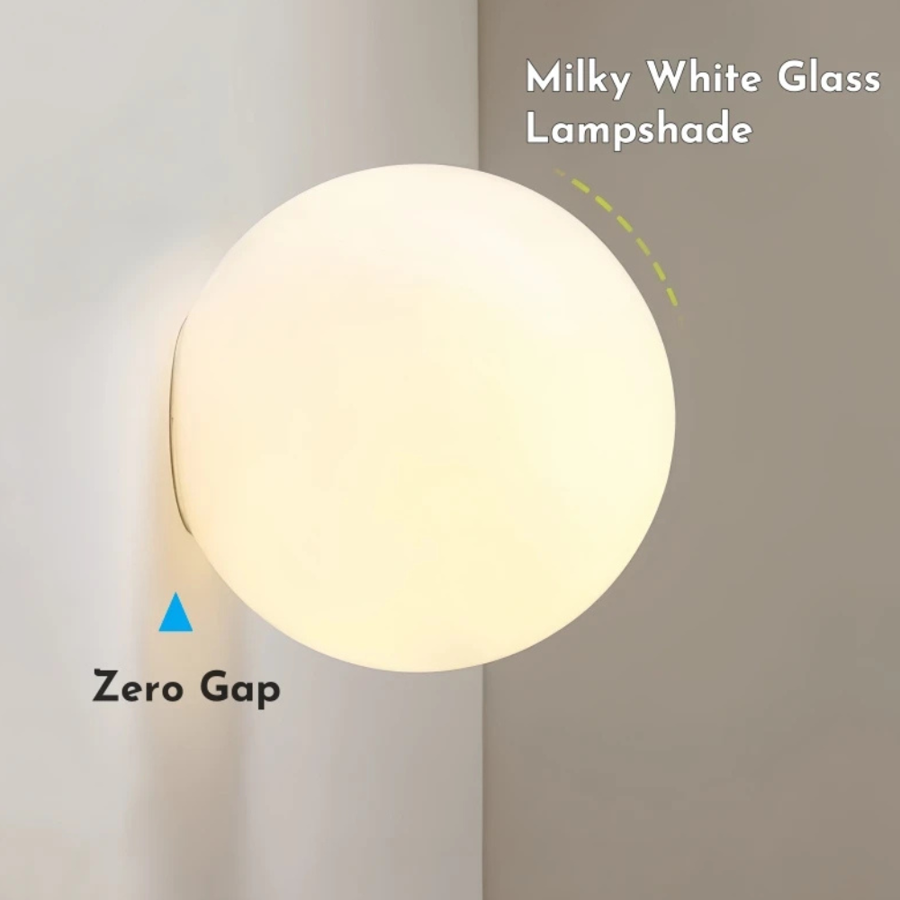 Applique Murale Solstice - Applique en Verre Givré Moderne pour Intérieurs Minimalistes