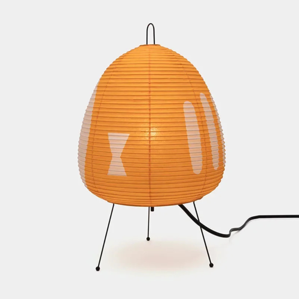 Yunari Haze - Lampe de sol et de table en papier de riz Wabi-Sabi pour une ambiance chaleureuse