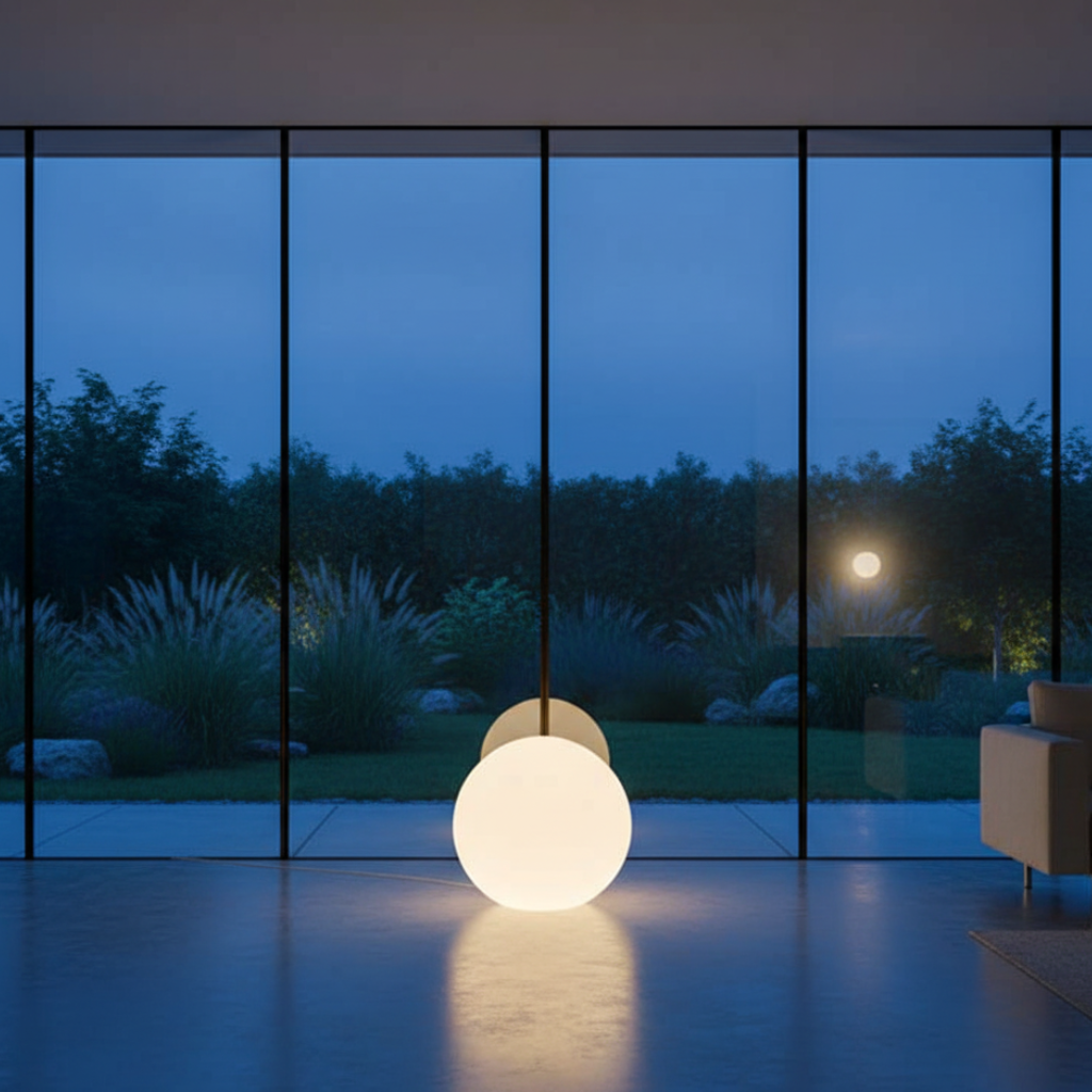 SphereGlow | Lampe à Boule Moderne Écologique et Stylée avec 16 Options de Couleurs