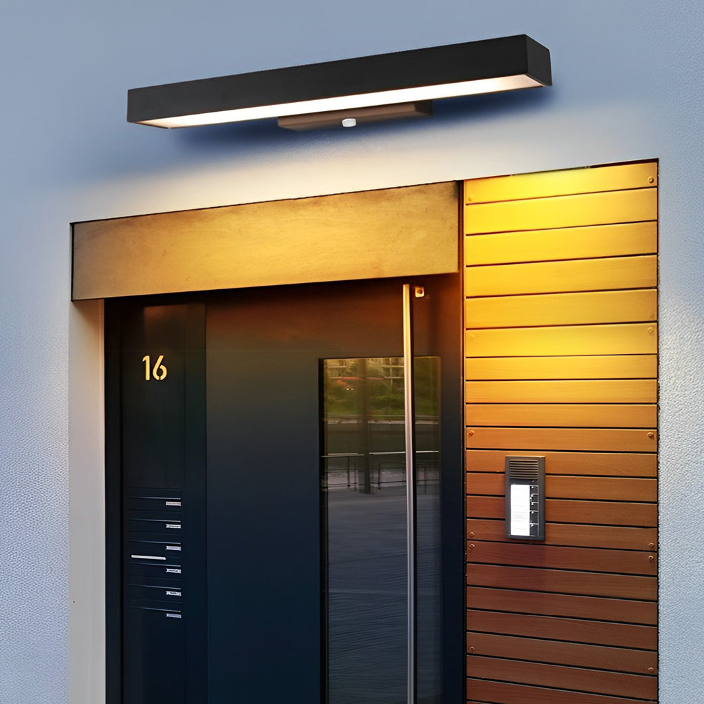 Lampe Murale LED Moderne avec Détecteur de Mouvement et Boîtier Noir