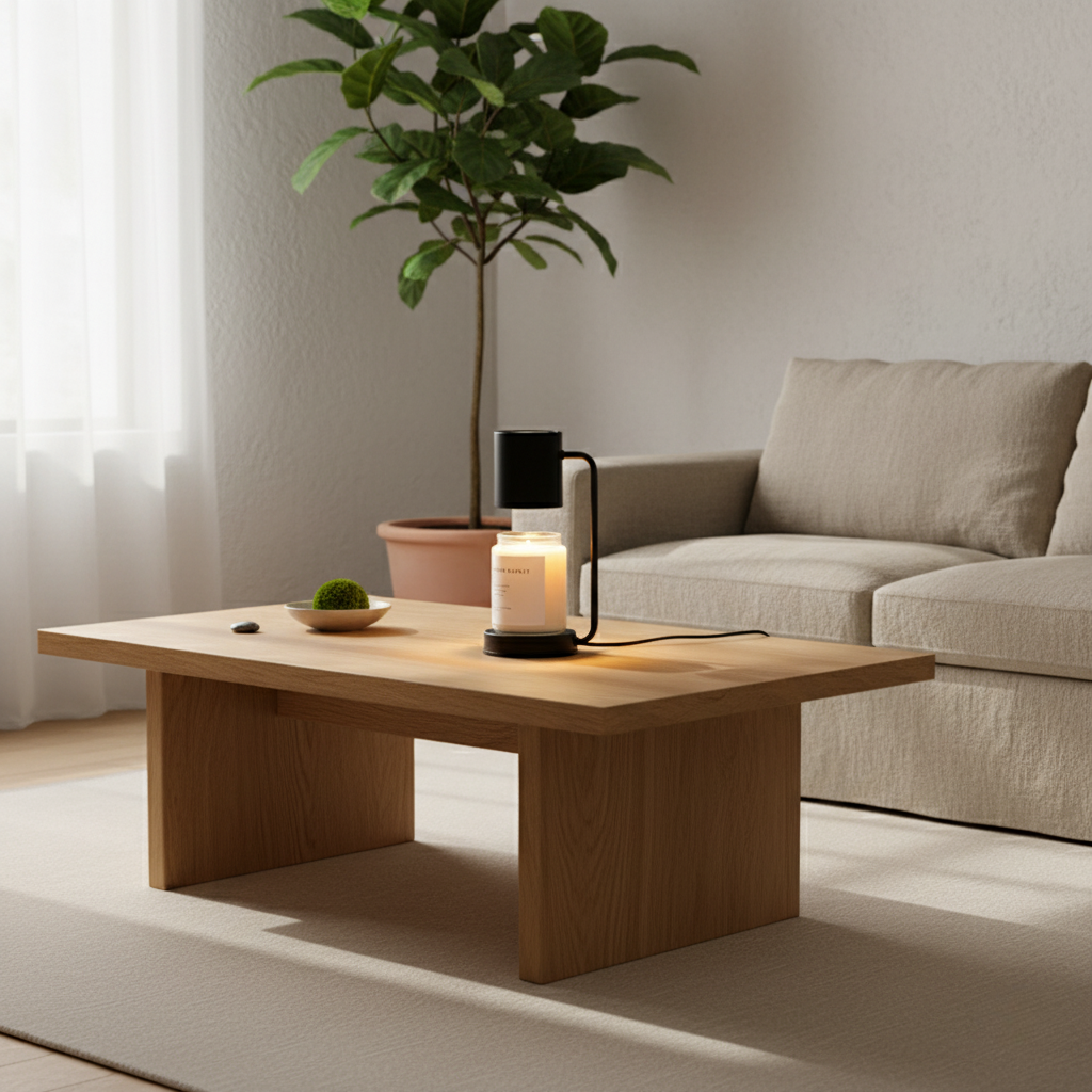 Lampe Réchauffe-Cierge Élégante - Lampe Électrique à Double Usage pour une Ambiance Cocooning