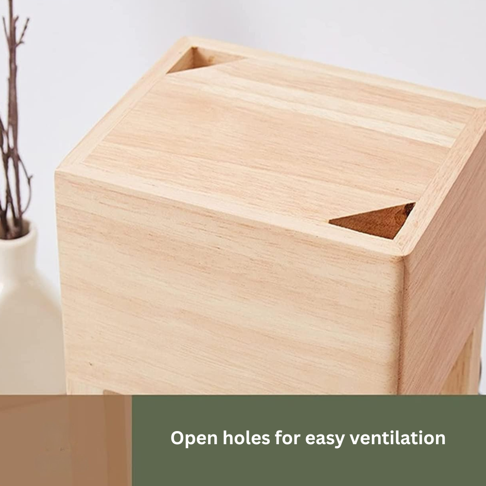 Lampe Réchauffe-Bougie en Bois Scandinave - Lumière Ambiante à Double Usage