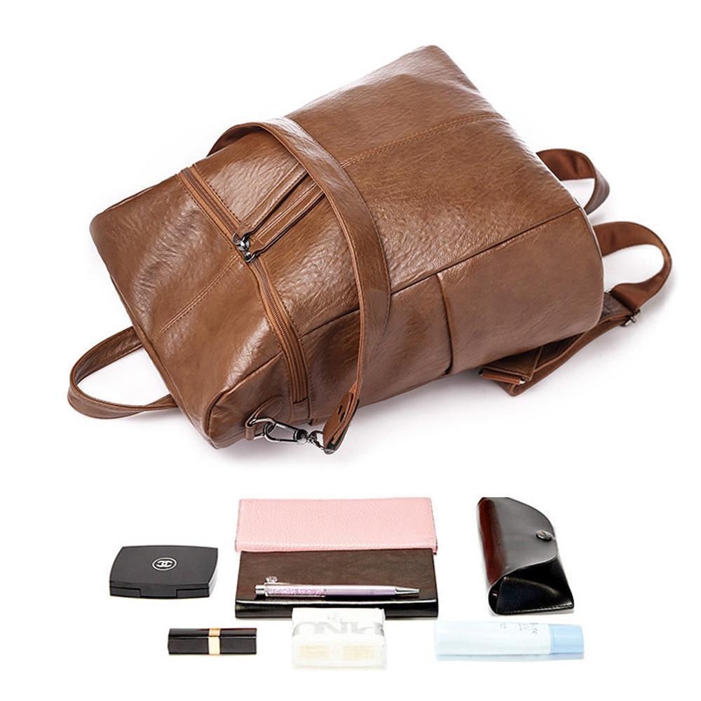 Sac à dos grande capacité - Cuir véritable
