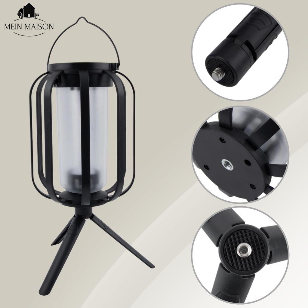 BurstGlow – Lampe solaire avec ambiance de flamme authentique !