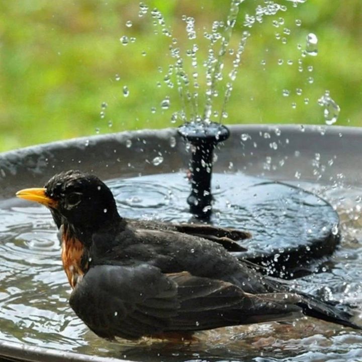 SunSpring™ | Fontaine de jardin flottante à énergie solaire