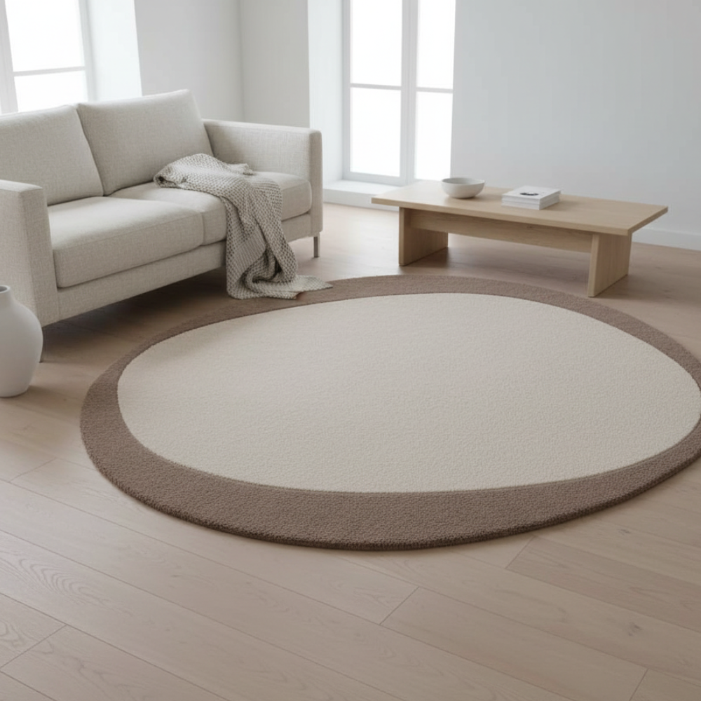 Arvella | Tapis en peluche irrégulier, tapis moderne et doux pour le salon et la chambre