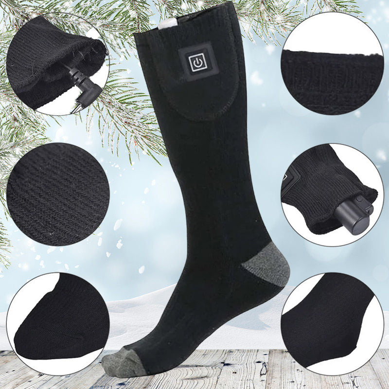 Chaussettes Chauffantes HeatWave – Rechargeables, Chaleureuses et Confortables