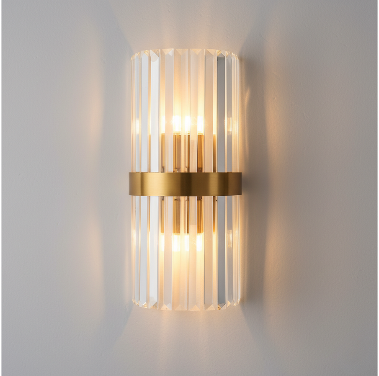 Applique Murale en Cristal Élégante - Lampes Murales LED Ajustables pour Espaces Modernes