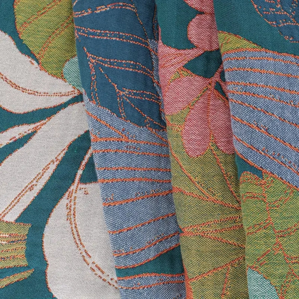 Couverture en gaze de coton inspirée du jardin