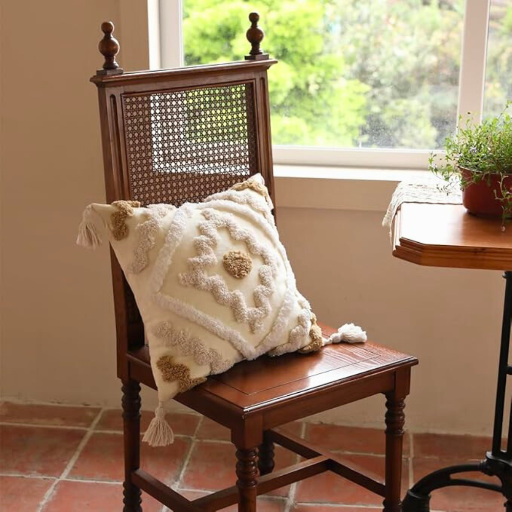 Housse de Coussin Tissé Bohemian Bliss