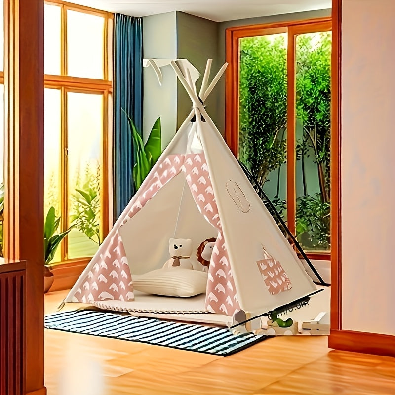 KiddieTipi Tente Tipi Multifonctionnelle - Tentes Douces pour Intérieur et Extérieur