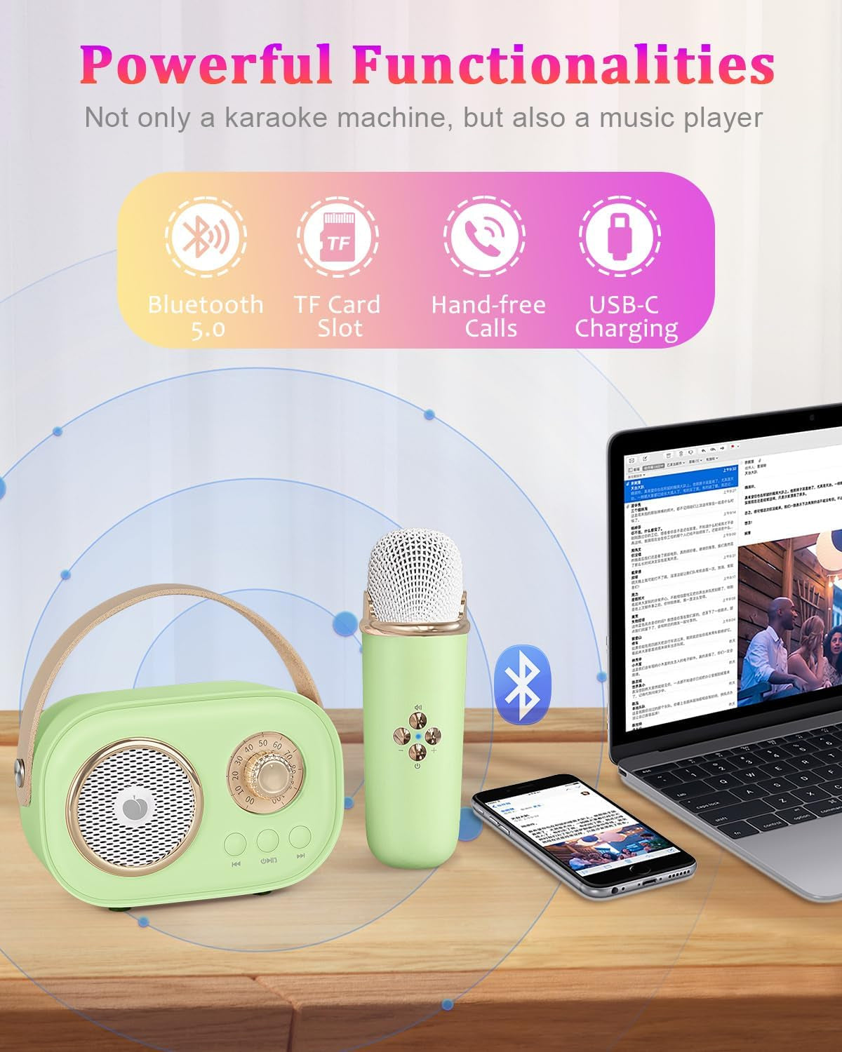 Ensemble de Karaoké Portable VivaMic pour Enfants