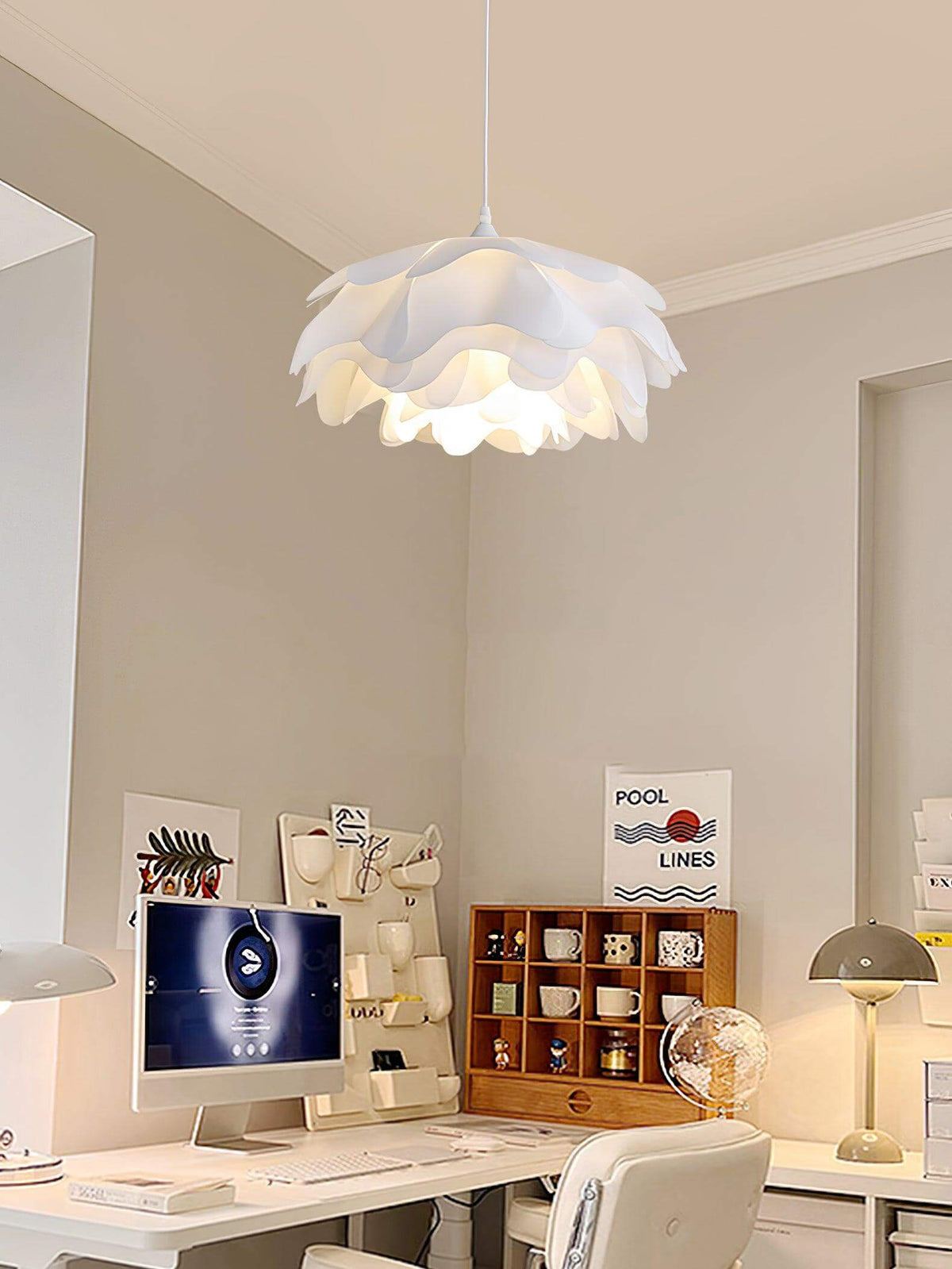 Lampe Pendante en Forme de Fleur